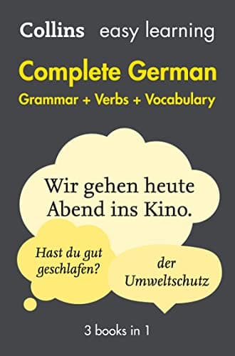Image of Easy Learning German Complete Grammar, Verbs and Vocabulary (3 books in 1): Trusted support for learning