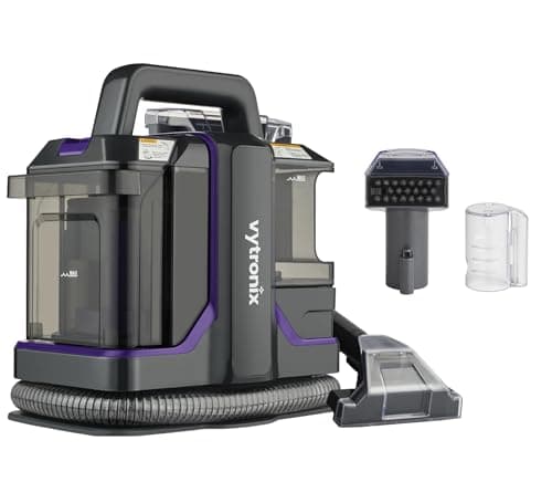 Image of Vytronix SWASH450P Spot & Stain Cleaner for Carpet, Upholstery & Car Seats – Powerful 450W Portable Spot Washer with Self-Clean Function, Dual Tanks, Pet Tool & Long Reach Hose – Compact Stain Remover