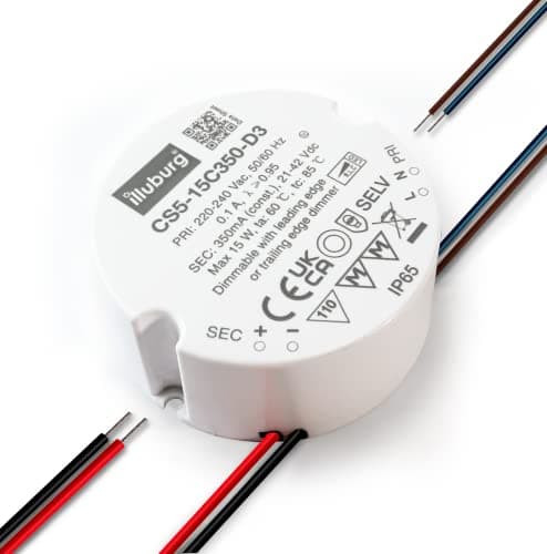 Image of illuburg LED Driver Dimmable TRIAC 350mA Constant Current 7.5W - 15W Flickerfree LED Power Supply Transformer