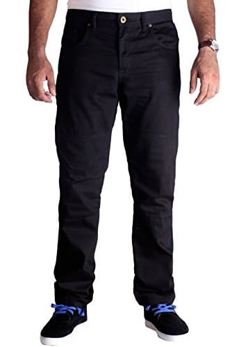 Image of Huxlay Bros HB's Motorbike Kevlar Jeans, 34W / 32L, Black