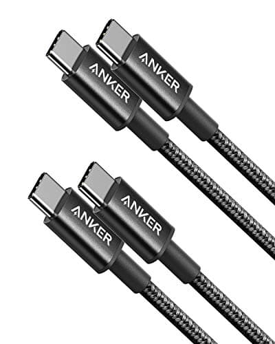 Image of Anker USB C to USB C Charger Cable, Nylon USB-C to C Cable (3ft/0.9m, 2-Pack), 60W (3A) for iPhone 17/16/15, iPad Pro, Samsung Galaxy, MacBook Pro,and More