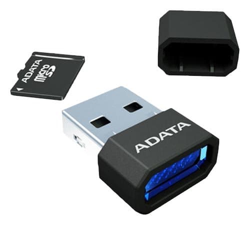 Image of ADATA 8GB MicroSDHC Card Class 6 with Micro Reader V3