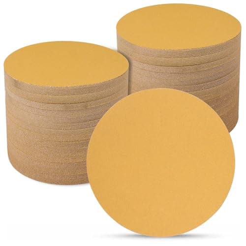Image of Sruhrak Sanding Discs 150mm 100 Pcs, 120 Grit 6 inch NO Hole Hook and Loop Orbital Sander Discs, Sanding Pads for Random Orbital Sander Pads and All Oscillating Tools