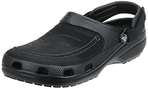 Image of Crocs Men's Yukon Vista Ii Literide Clog, Black/Slate Grey, 8 UK