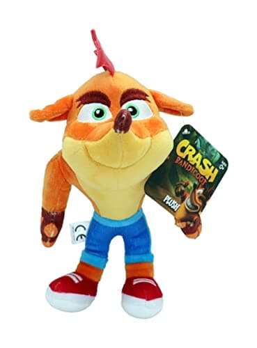 Image of Bandai Crash Bandicoot Plush Toy | 15cm Soft Collectible Plushie Girls And Boys Toys For Video Game Fans Collectable Cuddly Great Gifts, (HE22100)