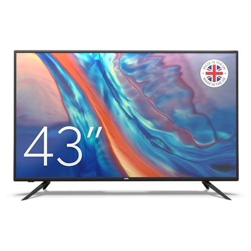 Image of Cello C4320DVB 43 inch LED TV with Freeview & Satellite, Easy Setup Mains Only, Non-Smart, USB Record from Live TV, Frameless Style Made in the UK