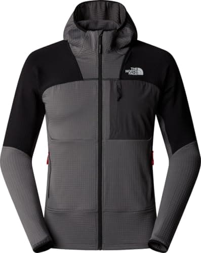 Image of The North Face Men's Stormgap Powergrid Hoodie Jacket, Smoked Pearl/Tnf Black, S