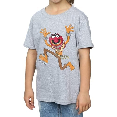 Image of Disney Girls The Muppets Classic Animal T-Shirt 7-8 Years Sport Grey