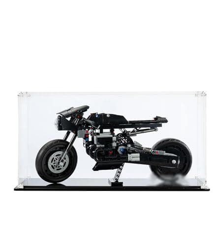 Image of icuanuty Acrylic Display Case for Lego 42155 Technic THE BATMAN – BATCYCLE Set, Dustproof Display Box for Models Collectables (Only Case)