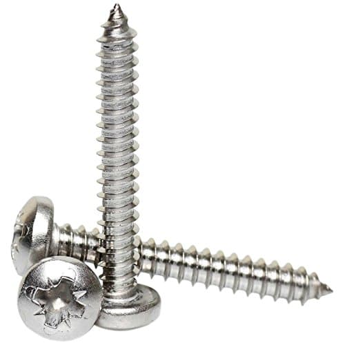 Image of Bolt Base 4.2mm x 19mm / No.8 x 3/4" A2 Stainless Steel Pozi Pan Head Self Tappers Tapping Screws Din 7981-100 Pack
