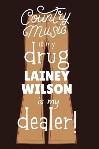Image of Lainey Wilson Notebook. 100 Lined Pages. Bell Bottom Country. Stocking Filler. Country Music Gift