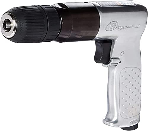Image of Ingersoll Rand 7803RAKC Air Drill– 1/2" Variable-Speed Reversible Power Drill with Keyless Chuck, Heavy-Duty,400 RPM, 0.38 kW Motor for Drilling