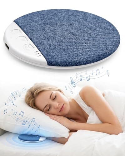 Image of MOXTOYU 2026 New Bluetooth Pillow Speaker with Timer & White Noise, Sleek Pillow Speaker for Sleeping with Stereo Bass-Wireless Sleep Aid for Private Meditation