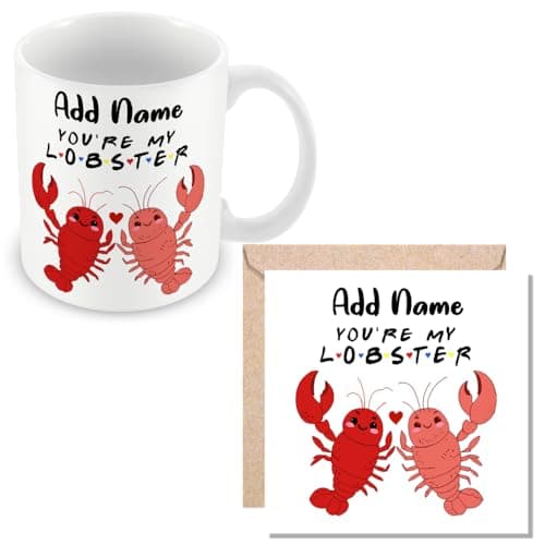 Image of MUGGZ - Personalised - Mug & Card - You're My Lobster - Couples in Love