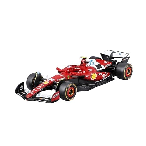 Image of Bburago Ferrari SF-25 F1 2025#44 Hamilton Diecast Model Car 1:43 Detailed Miniature Formula One Vehicle Officially Licensed, Recommended Age 3+ Years, Red