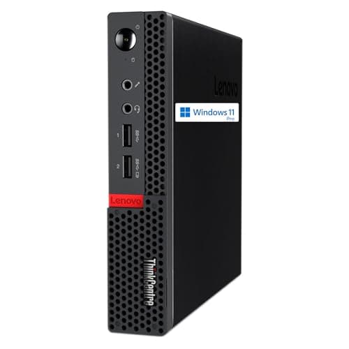 Image of Lenovo ThinkCentre M625q Mini Computer - AMD A4 2 Core Processor, 16GB RAM, 256GB SSD, 2X DisplayPort, WiFi, RJ-45, Windows 11 Pro (Renewed)