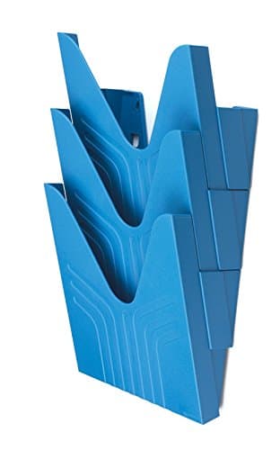 Image of Avery 144-3BLUE Original A4 Literature Holders, 250 x 260 x 115 mm, Set of 3 - Blue