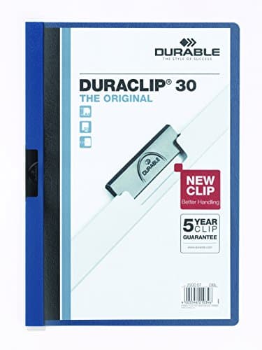 Image of Durable 132609 A4 30 H Duraclip Folder - Blue
