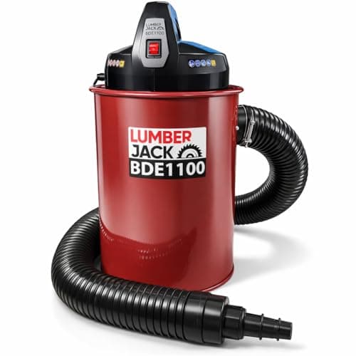 Image of LUMBER JACK BDE1100 50L Woodworking Dust Collector, 1100W Powerful Extractor, 0.5 Micron Filtration, 2m Hose & Multi-Size Adaptors, Low Noise 77dB, Ideal for Small Workshops