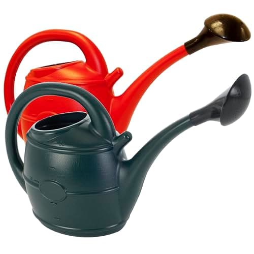 Image of 10L Lightweight Watering Can - Red or Green, Indoor & Outdoor, Sprinkler Rose Head