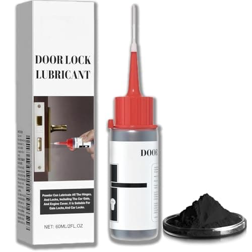 Image of Graphite Powder Lubricant Spray - Dry Lube for Locks, Cylinders & Treadmills, Long-Lasting Non-Stick Key Lock Cylinder Lubricant, Prevents Freezing & Corrosion
