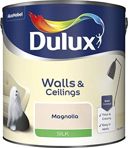 Image of Dulux Paints 2.5 Litre Ready Mixed Silk Magnolia