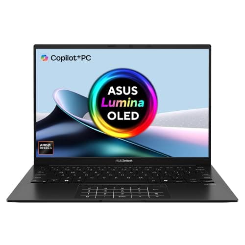 Image of ASUS Zenbook 14 OLED UM3406KA 14.0" 3K 120Hz OLED CoPilot+ PC with 17 Hours Battery (AMD Ryzen AI 7 350, 16GB RAM, 1TB PCIe G4 SSD, Backlit Keyboard, Windows 11)