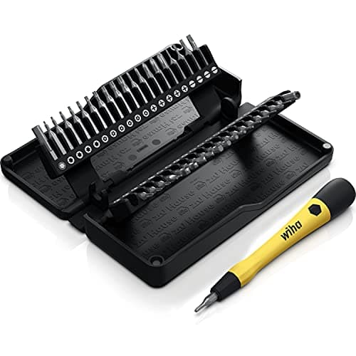 Image of Wiha Zai Hause Micro Bit Set with ESD Precision Mechanics Screwdriver, 42 Pieces, with Storage Box, for All Smartphones, Laptops, Cameras, Model Making and Common Everyday Applications