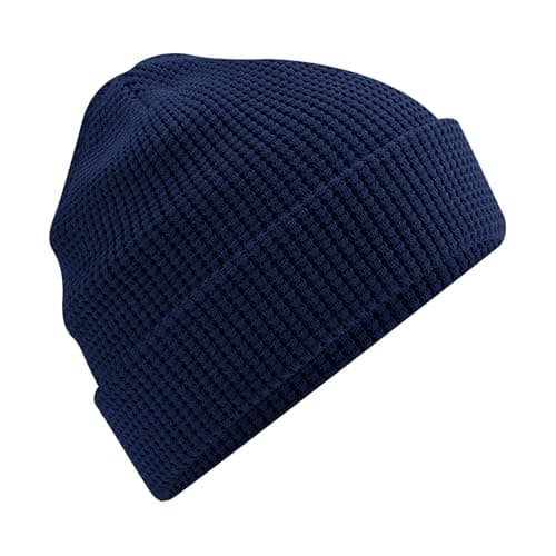 Image of Beechfield B52N Organic Cotton Waffle Beanie - Oxford Navy