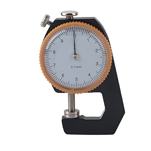 Image of Fdit Thickness Gauge 0-10mm, 0.1mm Precision Dial for Leather Metal Jewellery High Accuracy Measuring Tool