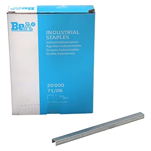 Image of BeA 15400625 Series 71/06 Galvanized Steel Staples 1/4" deep 20,000 per box