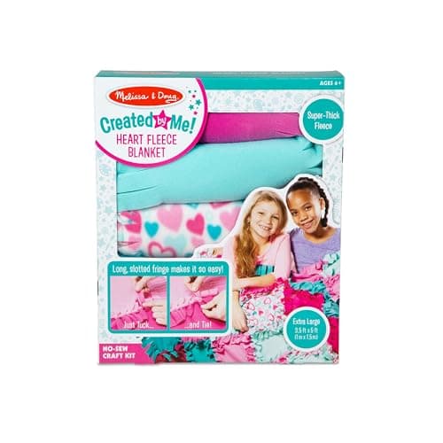 Image of Melissa & Doug Fleece Quilt No-Sew Craft Kit, Multi