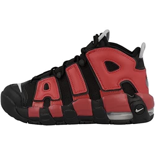 Image of NIKE Boy's Nike Air More Uptempo (Gs) Gymnastics Shoes, Navy Red, 4 UK