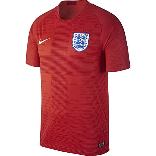 Image of Nike Men England Stadium Away Jersey - Challenge Red/Gym Red/White, Small