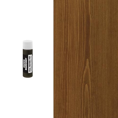 Image of Littlefair's Wood Stain Water-Based - (Brown Mahogany) – Non-Toxic, Eco-Friendly & Quick Drying - Easy-to-Apply, Concentrated Formula for All Wood Types – 15ml Tester Pot