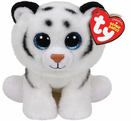 Image of Ty Beanie Babies - Tundra the White Tiger - 15cm