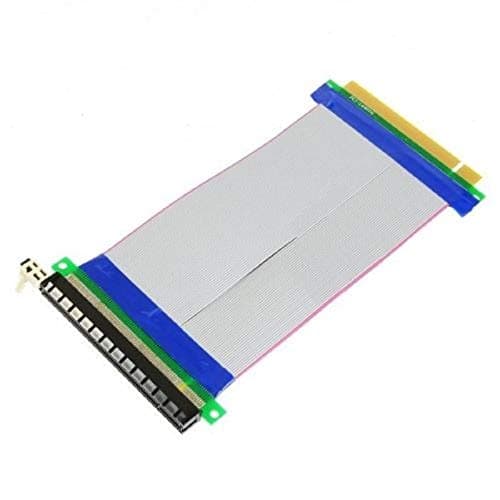 Image of Multibao 16X to 16X PCI-E PCIe Express Extender Extension PC Ribbon Cable Riser Card Cord