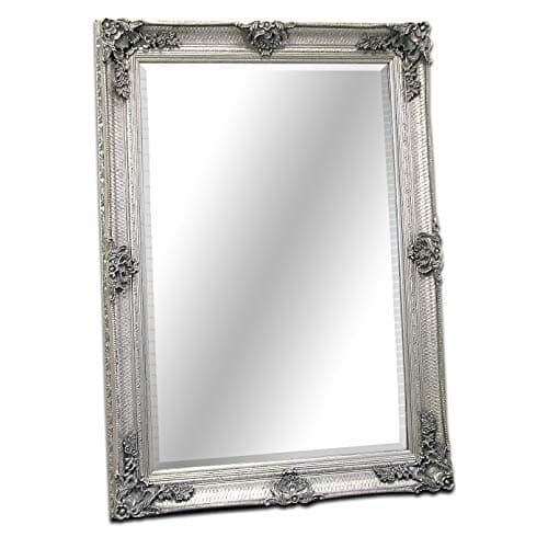 Image of Barcelona Trading Abbey Large Silver Shabby Chic Antique Style Wall/Over Mantle Mirror-31in x 43in, Wood, 110x79,GL104-2