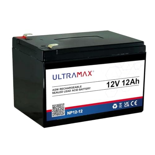 Image of RBC4 Replacement Battery RBC 4 for APC 650 etc UPS - Ultramax 12v 12Ah