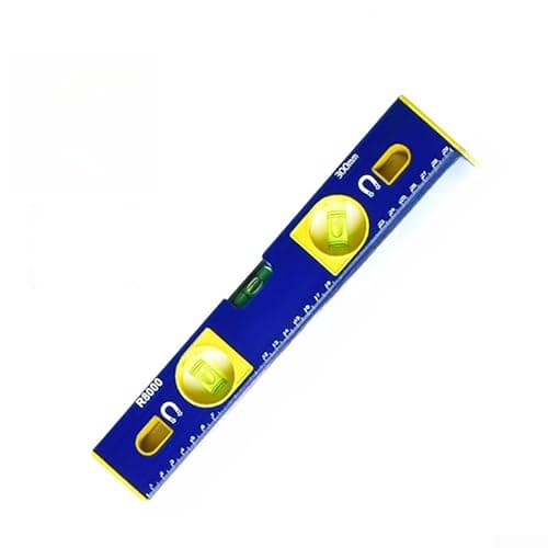 Image of 30cm Aluminum Alloy Magnetic Level Ruler High Accuracy Spirit-Level with Strong Magnet Anti Slip Rubbers Ends for Woodworking Plumbing Tiling Construction DIY(A)