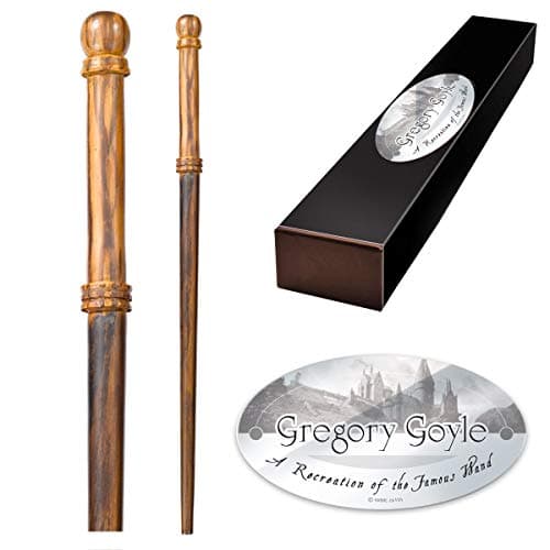 Image of The Noble Collection - Gregory Goyle Character Wand - 14in (36cm) Wizarding World Wand With Name Tag - Harry Potter Film Set Movie Props Wands