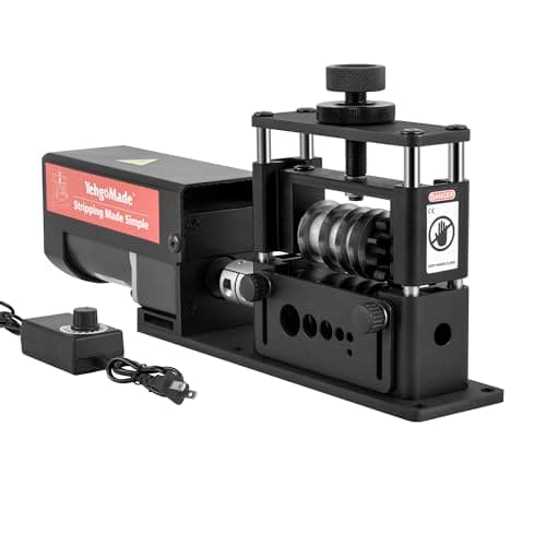 Image of XARILK Wire Stripper, Automatic Electric Wire Stripper Machine, 6 Channels 5 Carbide Blades, Efficiently Recycles Cables, Applies to Copper Wires, Power Tool for Electricians and Home Workshops
