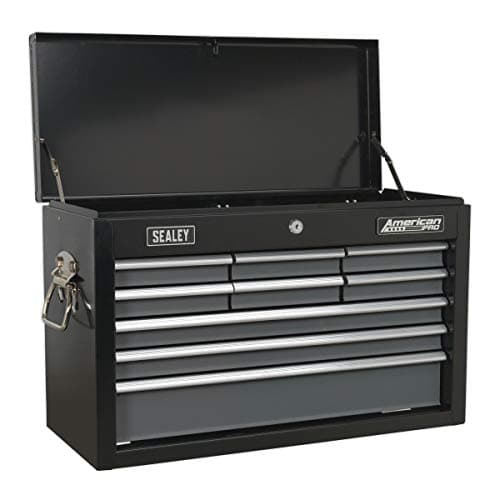 Image of Sealey Ap2509B Topchest 9 Drawer With Ball Bearing Runners - Black/Grey