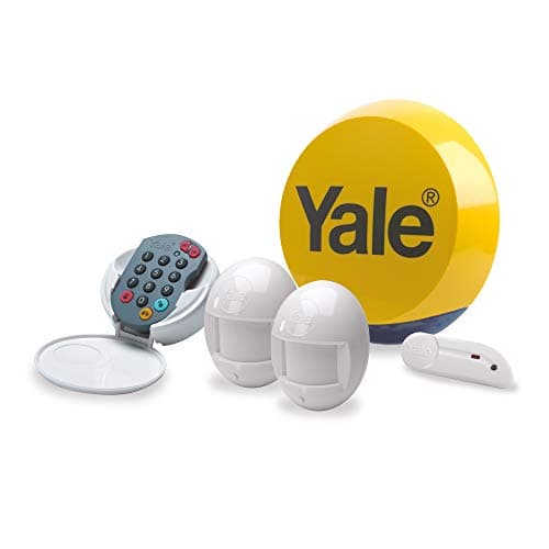 Image of Yale HSA Essentials Alarm Kit, Battery Powered, 5 Piece Kit, Self Monitored, No Contract, Wireless, PIR Movement Sensors, Door/Window Sensor External Siren, Keypad, No Monitoring Fee