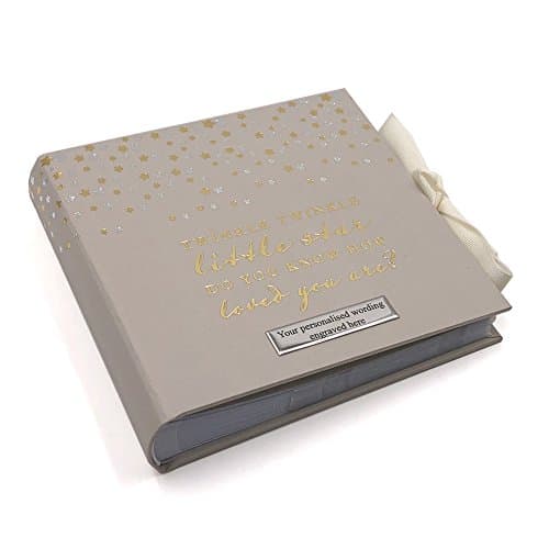 Image of Personalised Little Star Baby Photo Album 80 Pictures Stars