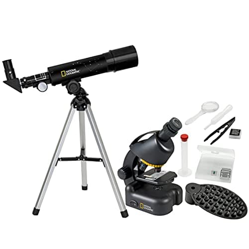 Image of National Geographic telescope + microscope compact with smartphone holder