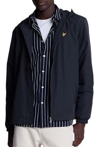 Image of Lyle & Scott Mid Jackets Zip Through Hooded Jacket Z271 Dark Navy, XXL
