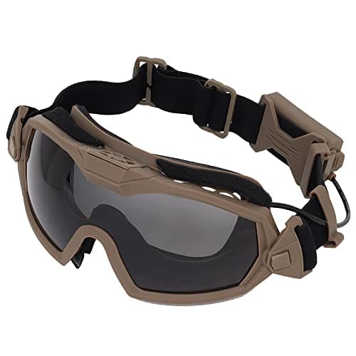 Image of JEIMAI Airsoft Goggles with Fan Anti Fog Tactical Goggles Regulator Cooler Paintball Glasses for Ski Bike Snowboard Sports CS Shooting Hunting