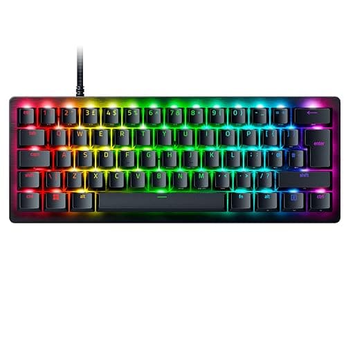 Image of Razer Huntsman V3 Pro Mini - 60% Analog Optical Esports Gaming-Keyboard - Snap Tap - Rapid Trigger Mode - Quick Onboard Adjustments - Multi-function Control Buttons - QWERTY UK Layout | Black