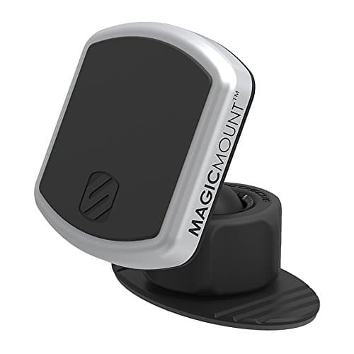 Image of Scosche MPD-XTPP1 Magnetic MagicMount Pro Phone Mount for Car, Automotive-Grade Adhesive, 360 Degree View Rotation, Black/Silver